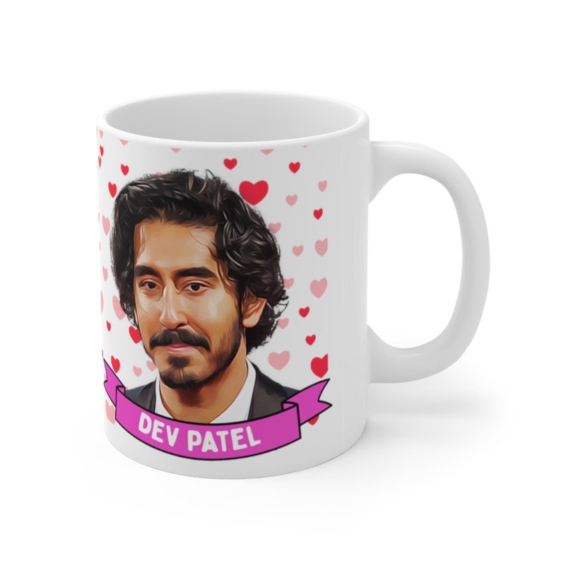 Dev Patel Cute Mug Gift, Customized Coffee/Tea Mug, Dev Patel Ceramic Mug, Cool Funny Dev Patel Mug Gift Idea Handmade in USA image 4