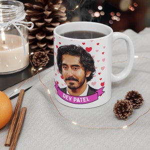 Dev Patel Cute Mug Gift, Customized Coffee/Tea Mug, Dev Patel Ceramic Mug, Cool Funny Dev Patel Mug Gift Idea Handmade in USA image 5