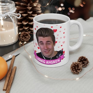 Ludwig Anders Becher, maßgeschneiderte Kaffee- / Teetasse, Ludwig Anders Keramikbecher, Cooler lustiger Ludwig Anders Becher Geschenkidee Handgemacht in den USA