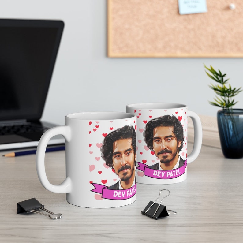 Dev Patel Cute Mug Gift, Customized Coffee/Tea Mug, Dev Patel Ceramic Mug, Cool Funny Dev Patel Mug Gift Idea Handmade in USA image 6