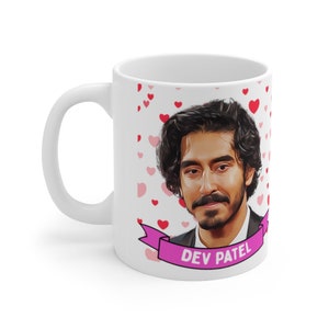 Dev Patel Cute Mug Gift, Customized Coffee/Tea Mug, Dev Patel Ceramic Mug, Cool Funny Dev Patel Mug Gift Idea Handmade in USA image 3