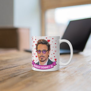 Robert Downey Jr Cute Mug Gift, Customized Coffee/Tea Mug, Robert Downey Jr Ceramic Mug, Cool Robert Downey Jr Mug Gift Idea Handmade in USA image 7