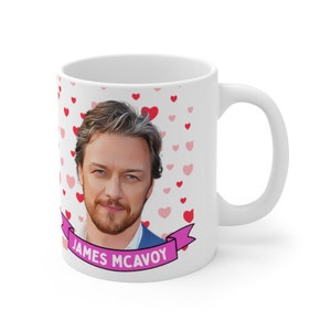James McAvoy Cute Mug Gift, Customized Coffee/Tea Mug, James McAvoy Ceramic Mug, Cool Funny James McAvoy Mug Gift Idea Handmade in USA image 4