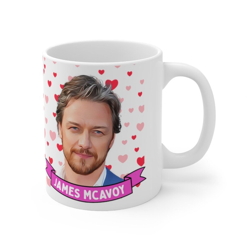 James McAvoy Cute Mug Gift, Customized Coffee/Tea Mug, James McAvoy Ceramic Mug, Cool Funny James McAvoy Mug Gift Idea Handmade in USA image 4
