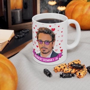 Robert Downey Jr Cute Mug Gift, Customized Coffee/Tea Mug, Robert Downey Jr Ceramic Mug, Cool Robert Downey Jr Mug Gift Idea Handmade in USA image 8
