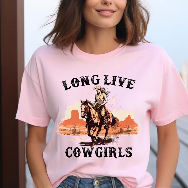 Retro Long Live Howdy Rodeo Western Country Southern Cowgirl T-Shirt