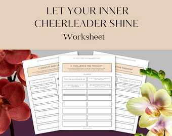 Negative Self Talk Worksheet: Self-Love & Inner Strength (PDF Download)