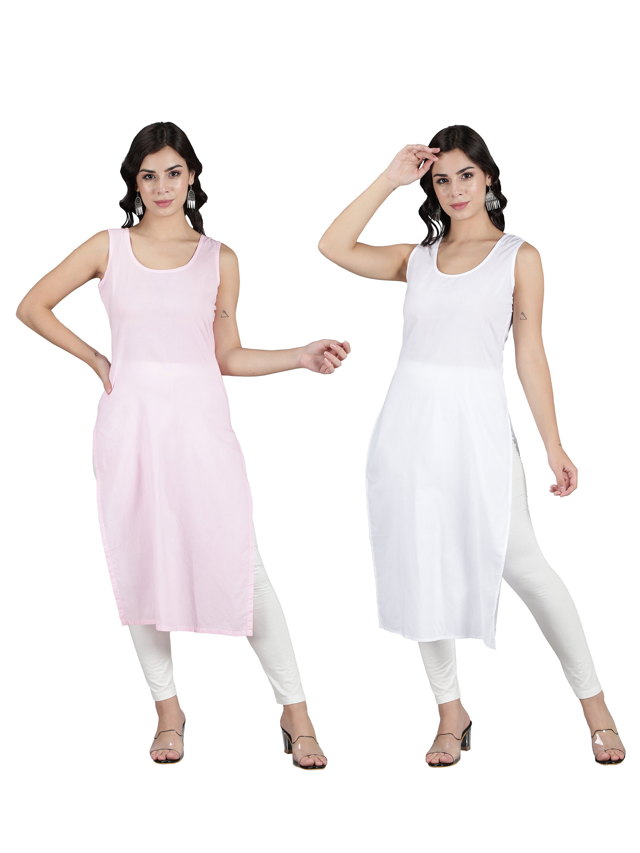 Full Slip Sheer Chemise Under Dress Long Cotton Slip Etsy