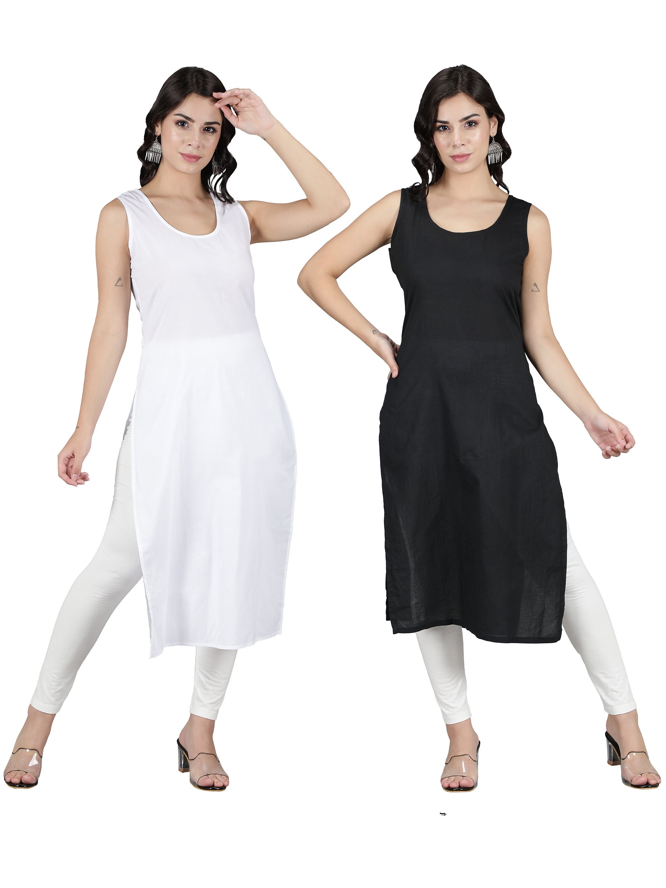 Full Slip Sheer Chemise Under Dress Long Cotton Slip Etsy