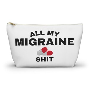 Migraine Medicatie Tas Hoofdpijn Relief Pouch voor haar Grappig cadeau voor vrouwen met migraine Hoofdpijn EHBO Meds Box voor noodtassen afbeelding 10