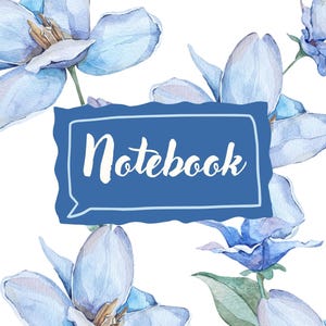Digital Notebook, GoodNotes Templates, Student Notebook, Notability Journal, Hyperlinked Google Calendar, Vintage Floral Notebook