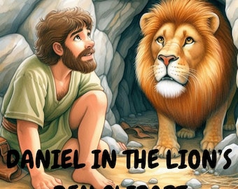 Daniel in the lion&#39;s den, Bible Story Clipart Bundle | Biblical Characters Clipart Bundle | Biblical Stories | Religious Clipart