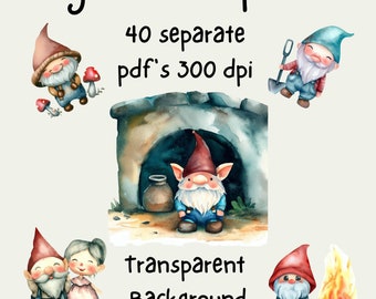 Gnome clipart, gnome house, gnome garden, christmas gnome, gnome svg, gnomes clipart, gnomes, gnome hat