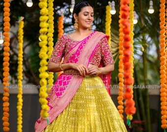 Half Silk Saree Etsy Israel