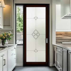 Personalized Decorative Glass Film - Classic Frosted Design for Home and Office Windows