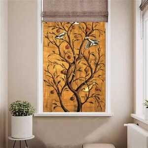 Benutzerdefinierte Größe Glasfensterfilme Vintage Art Translucent selbstklebender Aufkleber für Badezimmer Schlafzimmer Küche Büro