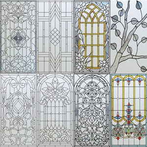 Personalized Window Film: Frosted Stained Glass Static Cling for Church Doors, Kitchen, Office, and Home Privacy Decor