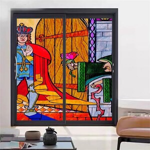 Customized Stained Glass Films Window Film, Frosted Sticker Design ...