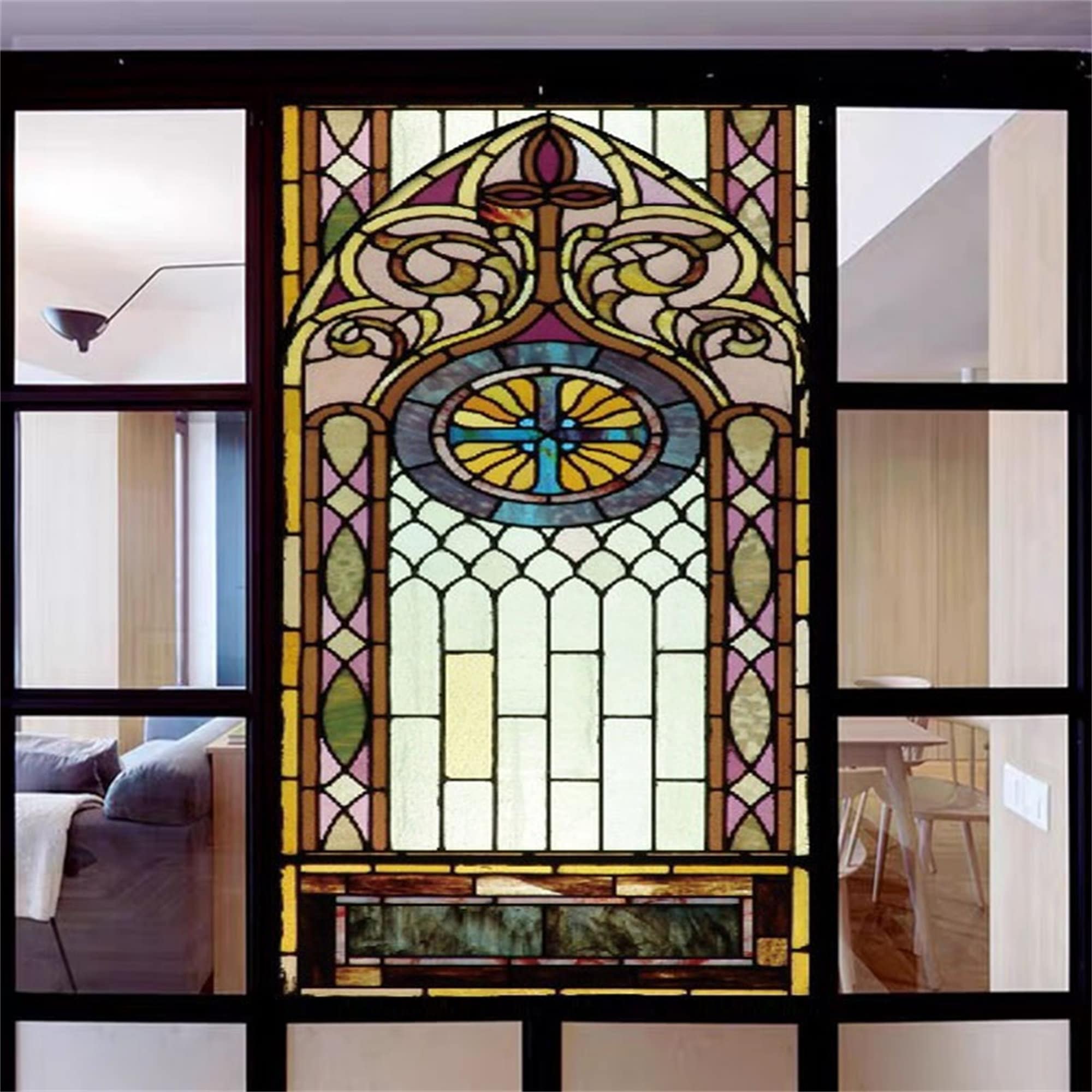 Custom Size Window Film Frosted Stained Glass Films,church Static Cling ...