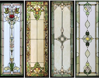 Pellicola per vetri personalizzati vintage con pannello alto per la privacy, decorativa, floreale e geometrica, adesiva, non adesiva