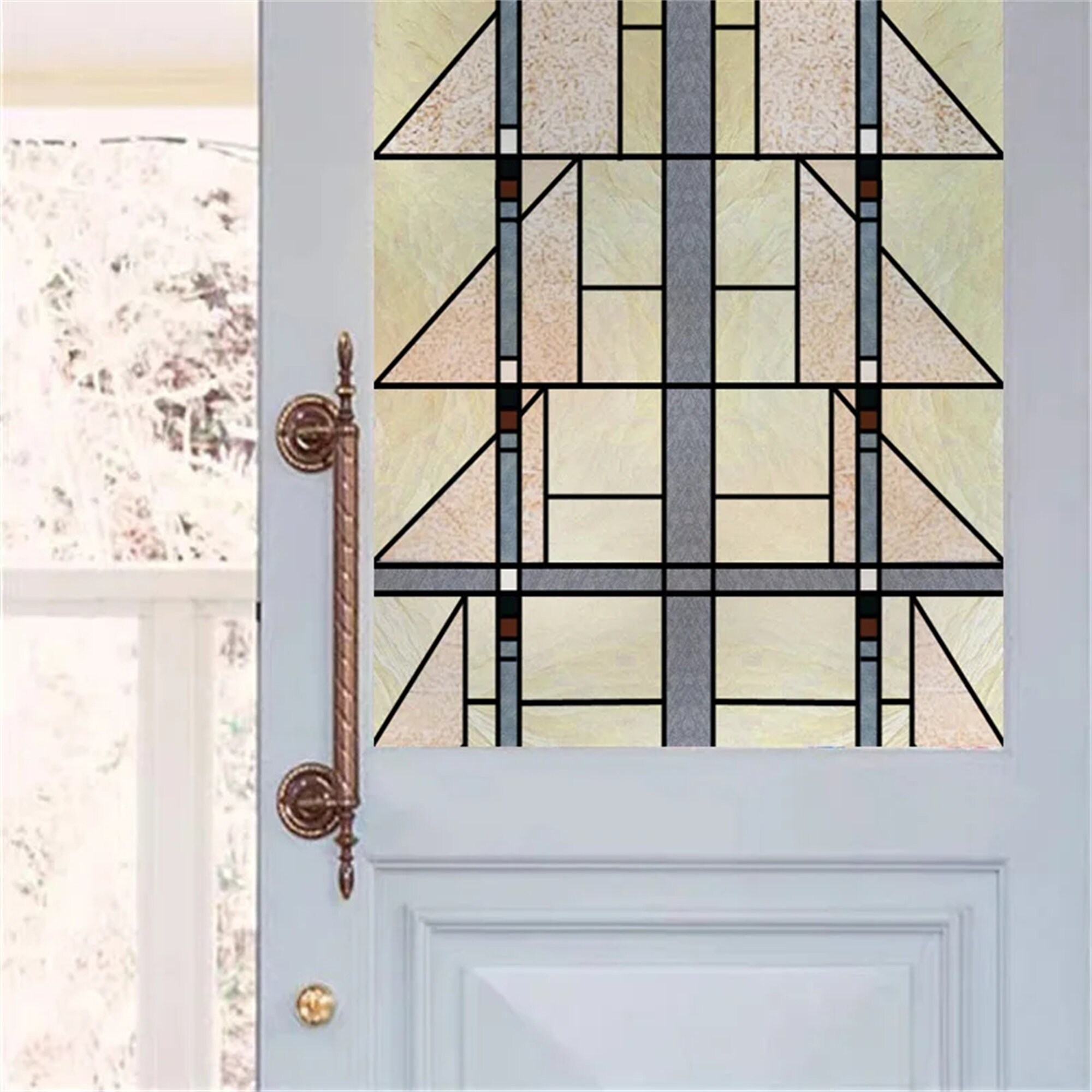 Customizable Frosted Stained Glass Window Films - Unique Arts & Crafts ...