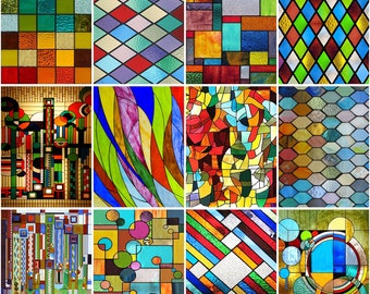 Aanpassen Gebrandschilderde Glasfolie Mat Mozaïek Raster Privacybescherming Geen lijm Decoratieve Badkamer Slaapkamer Keuken Home Decor Sticker