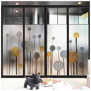 Custom-Sized Static Cling Decorative Window Film - Mold-Resistant, Waterproof Glass Sticker, Ideal for Kitchens, Bathrooms, Bedrooms