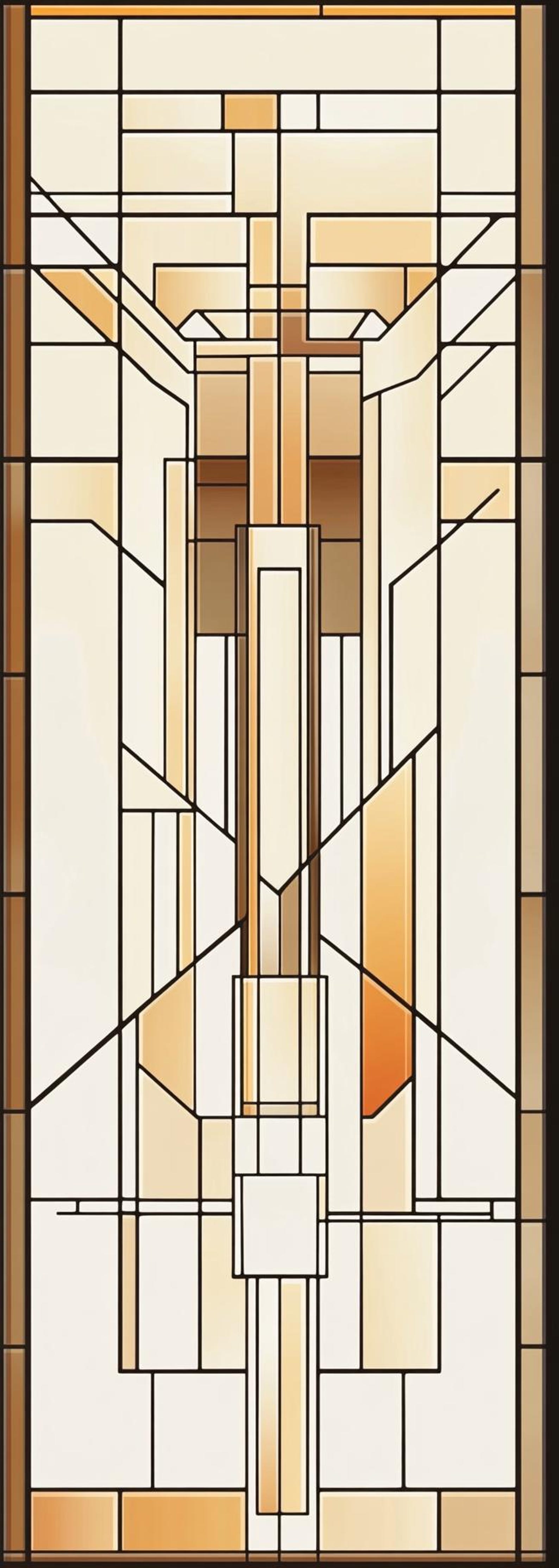 Custom Prairie Style Cross Design Window Privacy Film Static Cling ...