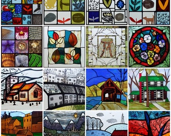 Custom Size Frosted Stained Glass Retro Vivid Window Film Static Cling No Adhesive Privacy Window Decal Bathroom Kitchen Glass Sticker