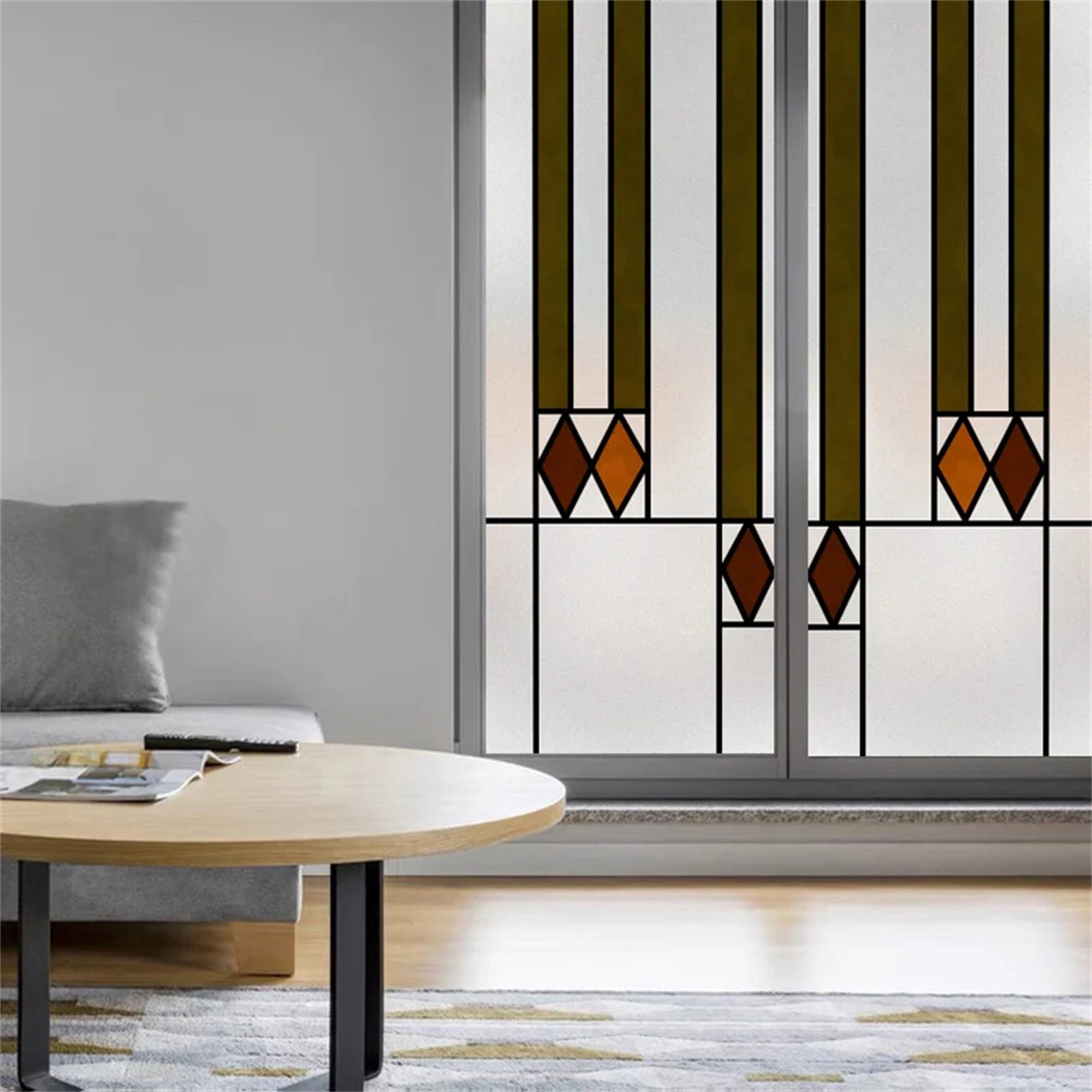 Customizable Frosted Stained Glass Window Films - Unique Arts & Crafts ...