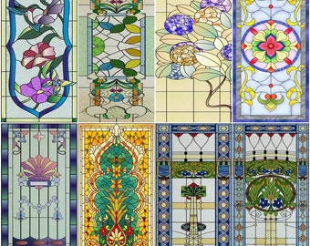 Niestandardowy rozmiar Dekor Kwiatowy Folia Okienna Witraże Dekoracja Sztuka Okno Prywatność Folia Statyczna Przylegająca Zdejmowana Folia Szklana