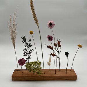 Blumenbrett, Blumenleiste, Trockenblumenhalterung, handgemacht