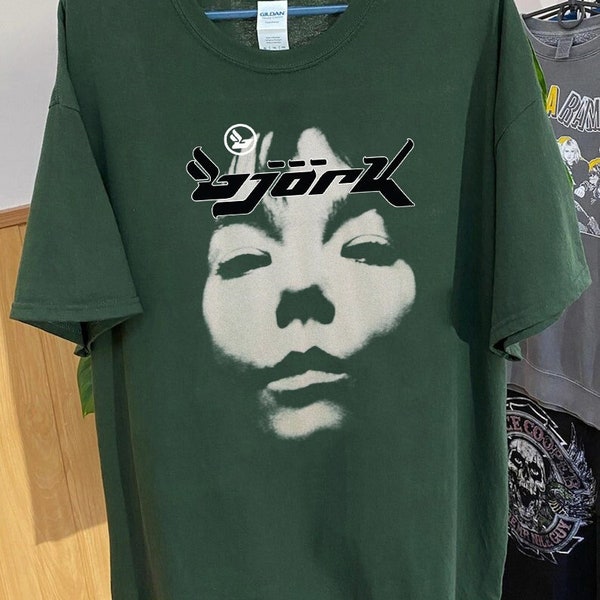 Bjork Homogenic Vintage Face shirt vintage Bjork shirt 90s rock band tee Bjork concert merch #isi83s3o36