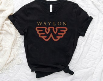 Waylon Jennings - Official Merchandise - Flying W Logo T-shirt #B07BTPLNB7