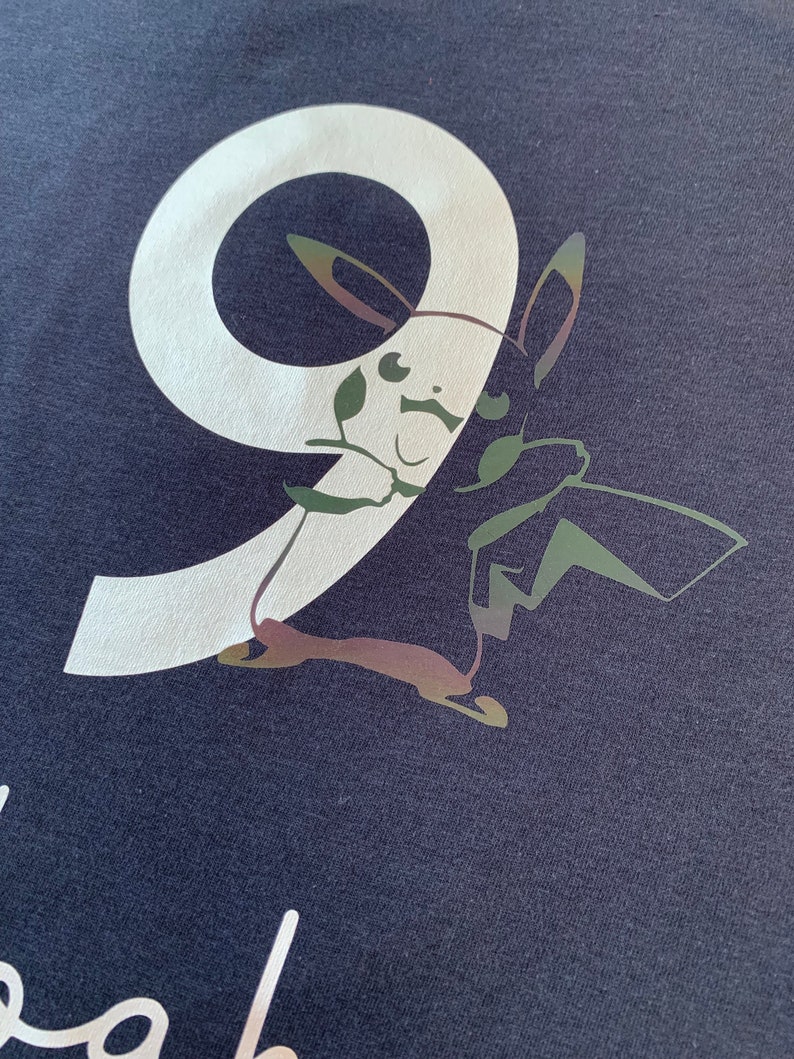 Geburtstagsshirt Jungs, Mädchen, Pikachu, personalisiert mit Name und Zahl, Geburtstags T-Shirt Bild 4