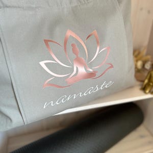 Yoga-Tasche / mit Mattenfach / personalisiert