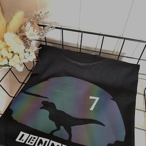 Birthday shirt for boys and girls, personalized with name and number, T-Rex, dinosaur, birthday T-shirt, dino shirt, dino,