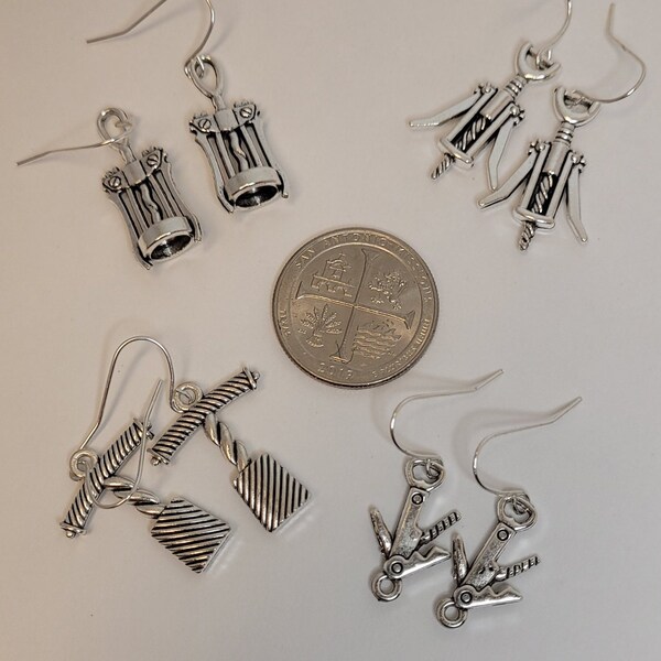 Wine Cork Earrings Etsy