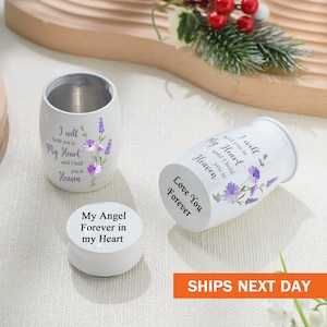 Personalized 3 Inches Small Keepsake Urns for Ashes, Memorial Ashes Holder, Customization Mini Cremation Urns, Aluminum Small Urns