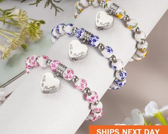 Personalized Urn Bracelet for Ashes, Heart Memorial Bracelet, Customized Cremation Jewelry, Ashes Holder Bangle, Ashes Bracelet for Women