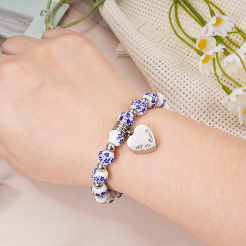 Personalized Urn Bracelet for Ashes, Heart Memorial Bracelet, Customized Cremation Jewelry, Ashes Holder Bangle, Ashes Bracelet for Women image 16