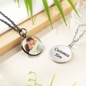 Double Side Custom Photo Necklace Personalized Malta