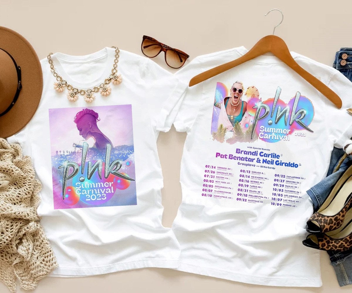 Discover 2023 P!nk US Summer Carnival Tour T-Shirt, Pink Tour 2023 T-Shirt