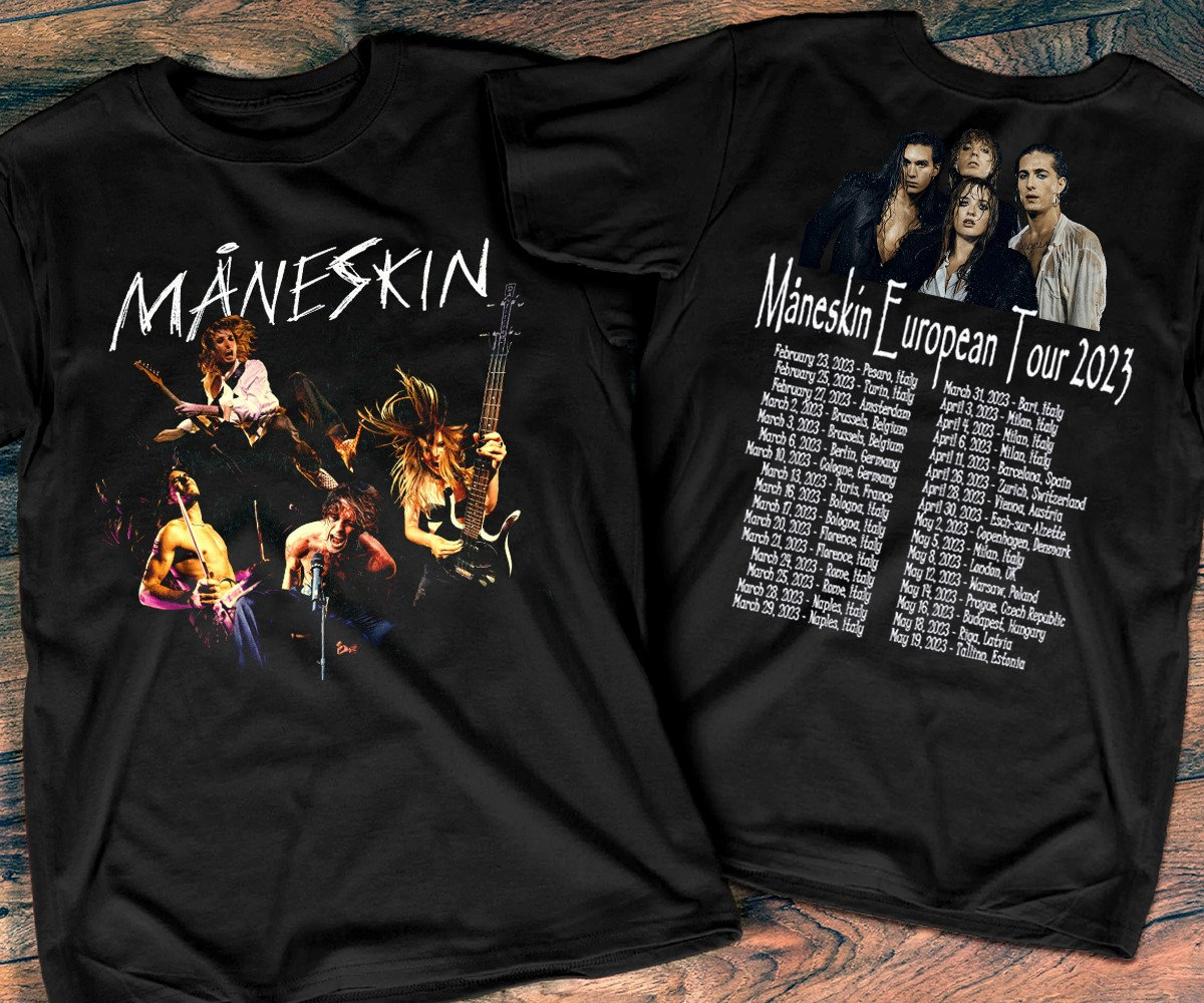 Discover Maneskin Loud Kids Gets Louder 2023 Tour T-Shirt