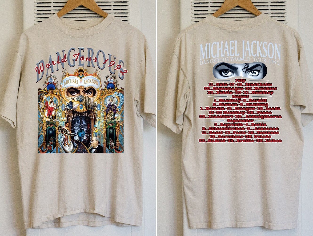 Michael Jackson Dangerous World Tour T-Shirt