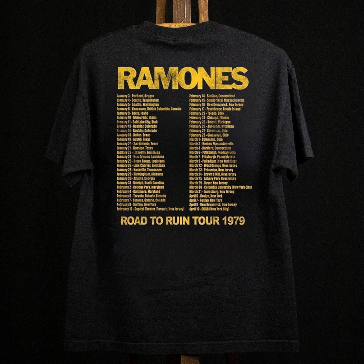 Globe X The Ramones 8.25 G2 Black Road To Ruin Album Cover Skateboard Deck