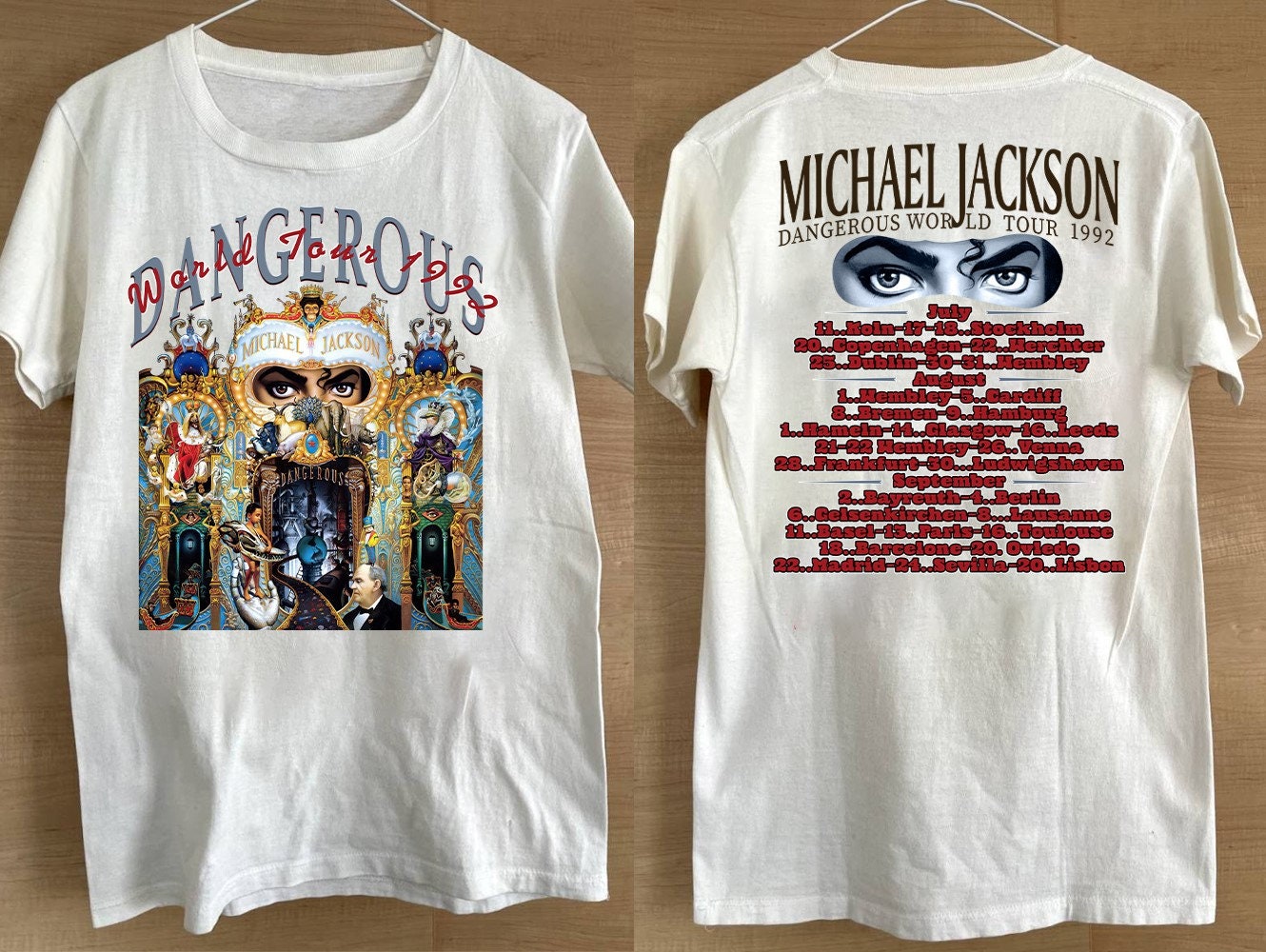 Official Michael Jackson Dangerous World Tour Vintage 1992 Short