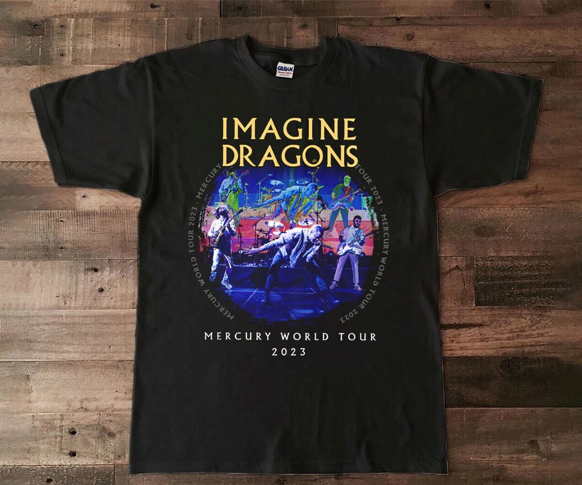 Discover Maglietta Stampa Su 2 Lati Imagine Dragons Mercury World Tour 2023