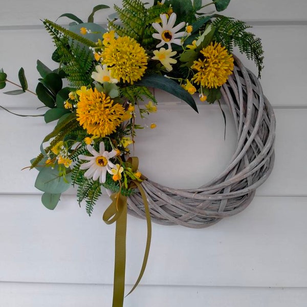 Australian Wreath, FREE DELIVERY, Handmade, Wreath for Front Door, Door Decor, Artificial Flowers and Greenery,All Year Round Wreath