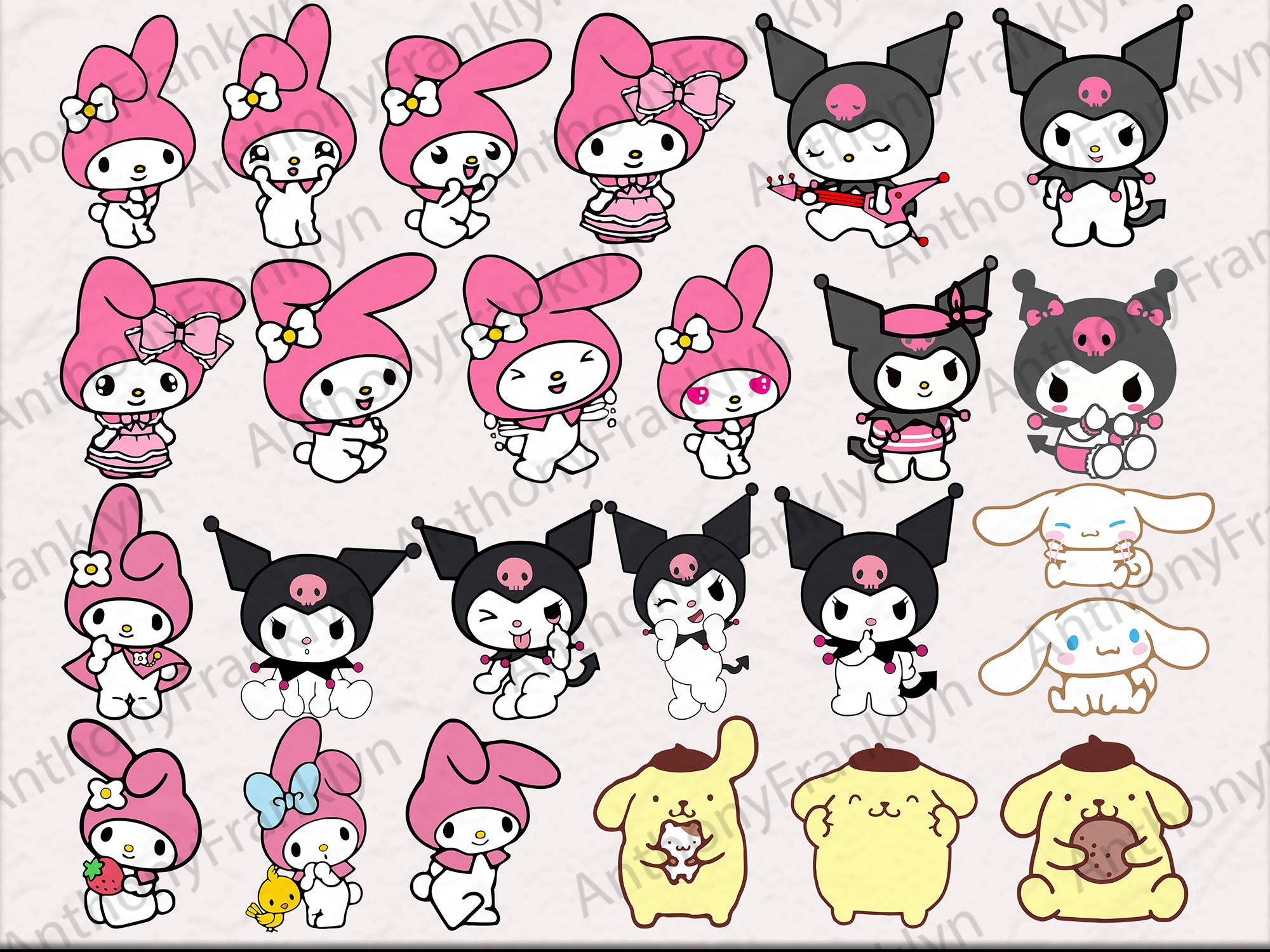 Sanrio Inspire Hello Kitty and Friends Stickers, Kerroppi, Badtz Maru  Pekkle Pochacco Sanrio Stickers 90s Aesthetic 90s Stickers -  Israel